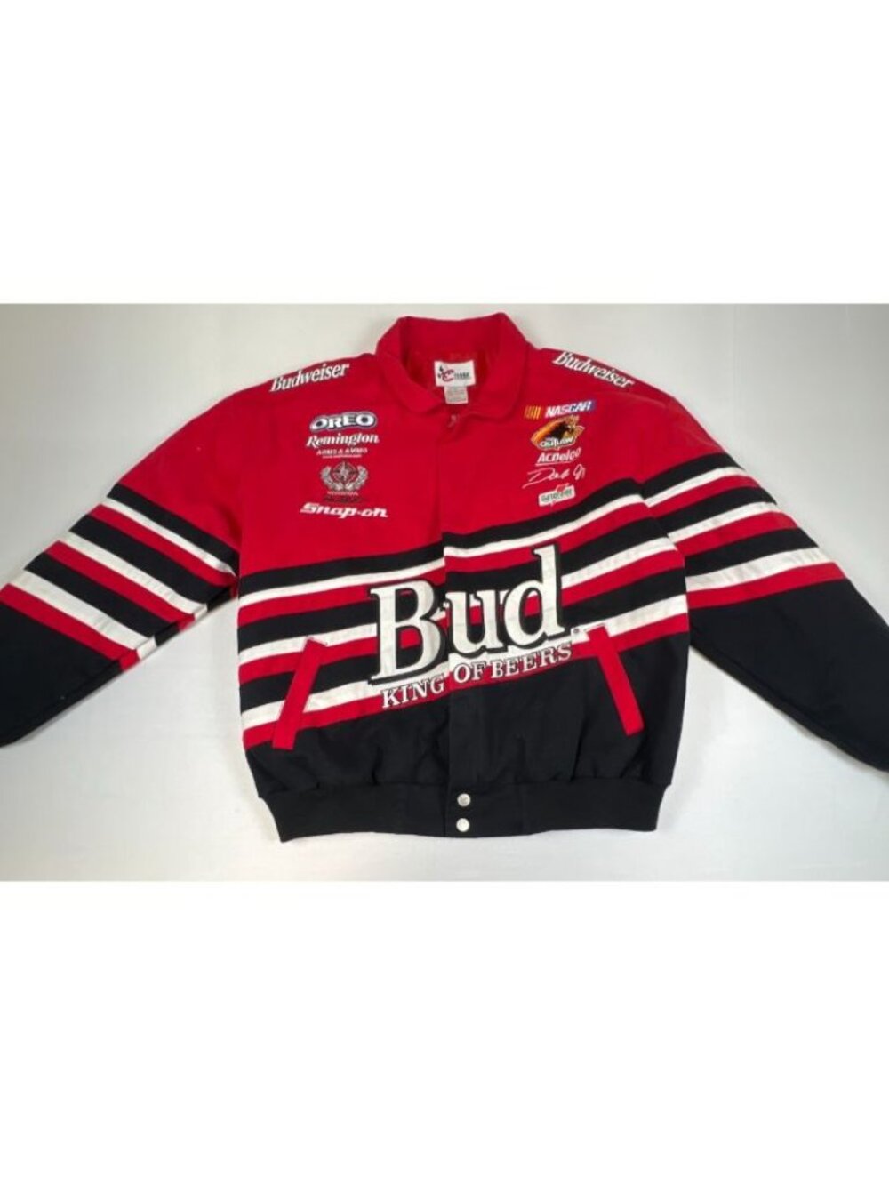 Vintage Chase Authentics Budweiser NASCAR Racing Jacket Men's Size L
